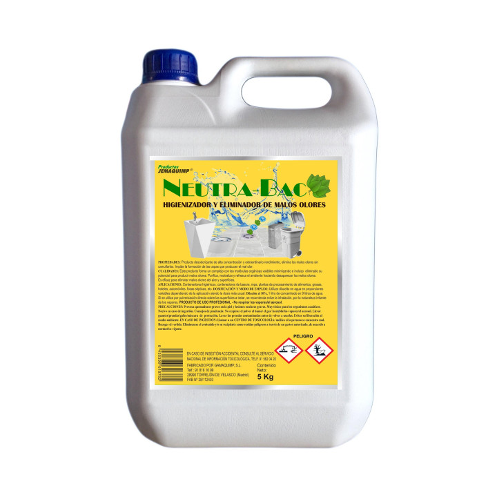 01 Neutra-Bac ( 5 Kg) Higienizador y Eliminador de Malos Olores- Uso Profesional