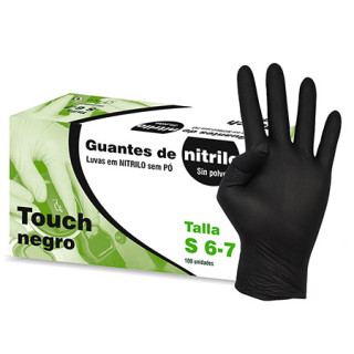 11 Guantes Nitrilo Negro (100 uds.) -M