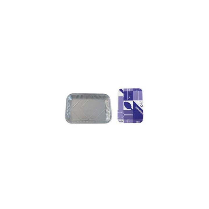 07 Envase Aluminio 241480-15 piezas 1.480 cc. con tapa cartón (Paquete de 100 uds.)