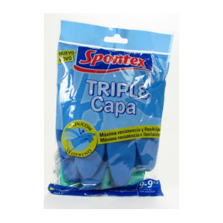 02 Guantes Mapa 3 capas (14 paq.) -M