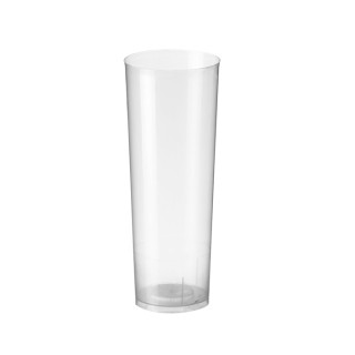 08 Vaso Tubo Transparente (Paquete de 10 uds.)