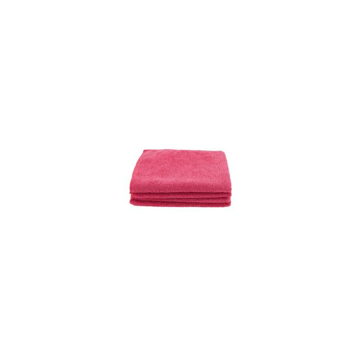 12 Paquete Bayeta Microfibra Rizo Roja (12 uds.)