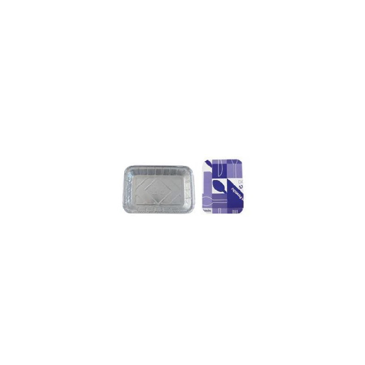 06 Envases Aluminio 240890 900 cc. con tapa cartón (Paquete de 100 uds.)