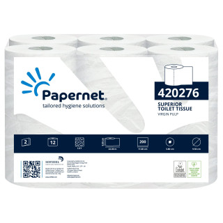 02 Fardo Papel Higiénico Doméstico 22m (108 rollos)