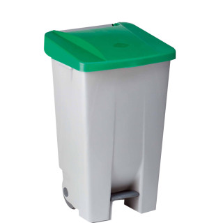 01 Cubo con Pedal y Ruedas 80 Litros